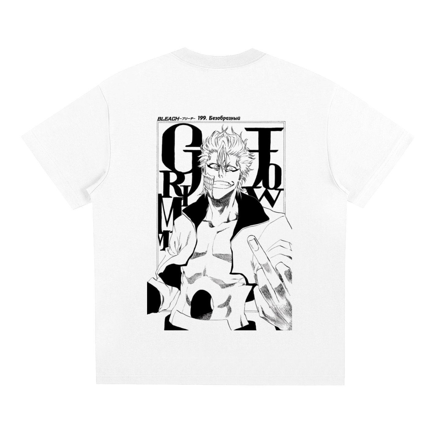BLEACH X DOMIN8 WHITE TEE Grimmjow