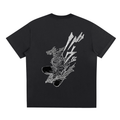 Kashimo, DOMIN8 white on black tee