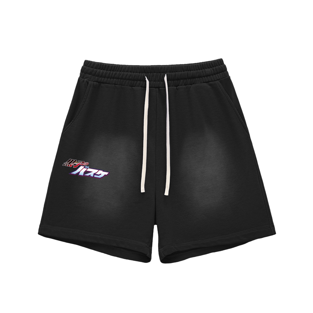 knb x DOMIN8 Raw Edge Cotton Shorts